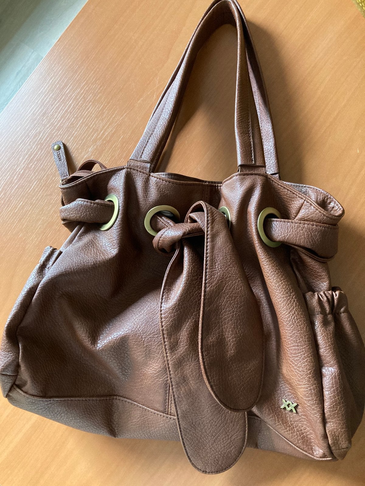 Dames tas leder Mexx cognac. Zo goed als nieuw, 40 tot 60 cm, Bruin, Minder dan 35 cm, Ophalen of Verzenden