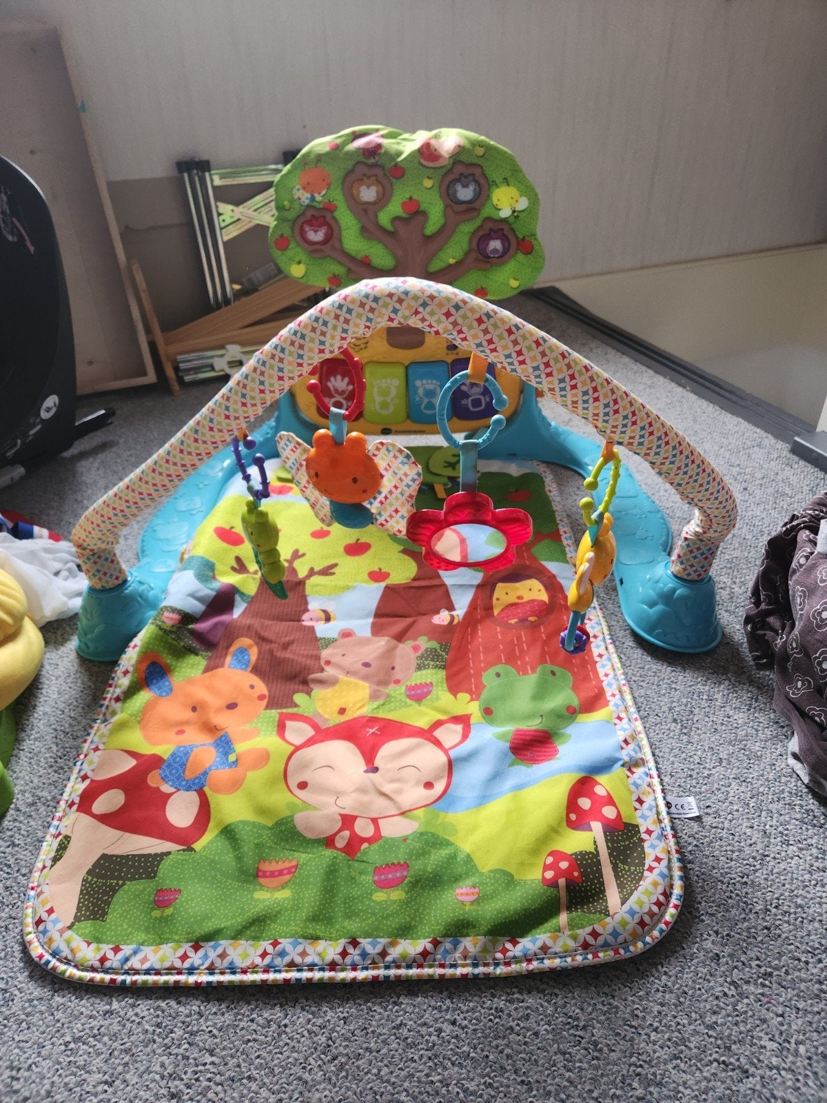 Vrolijk Speelkleed met Babygym en Muziek, Ophalen, Gebruikt, Speelkleed, Met licht