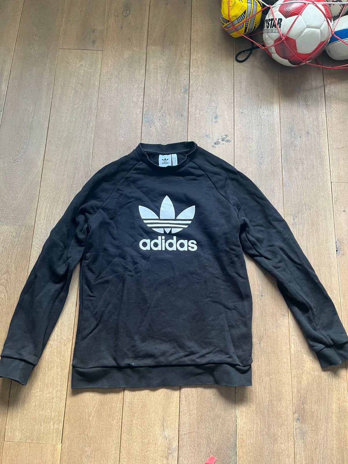 Adidas sweater zwart maat M, Ophalen of Verzenden, Zo goed als nieuw, Maat 48/50 (M), Zwart
