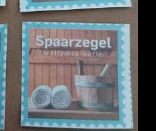 sauna thermen spaarzegels krant, Ophalen of Verzenden, Overige soorten, Zegels, Bonnen of Punten