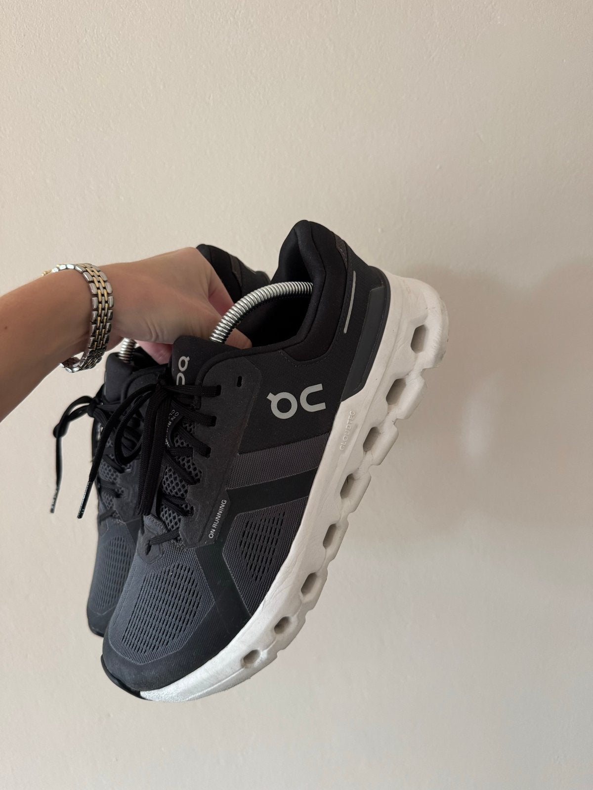 On Running Cloudmonster hardloopschoenen - Maat 43, Ophalen of Verzenden, Zo goed als nieuw, Zwart, Sneakers of Gympen