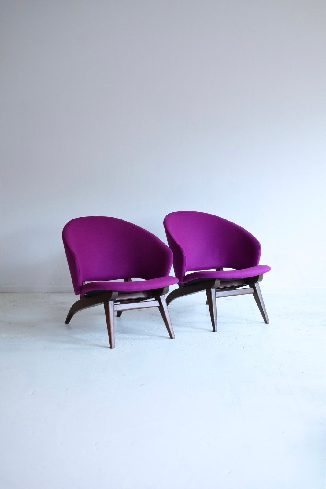 Set van 2 fauteuils model 109, Theo Ruth, Artifort jaren 50, Ophalen, Design, 75 tot 100 cm, Tijdperk