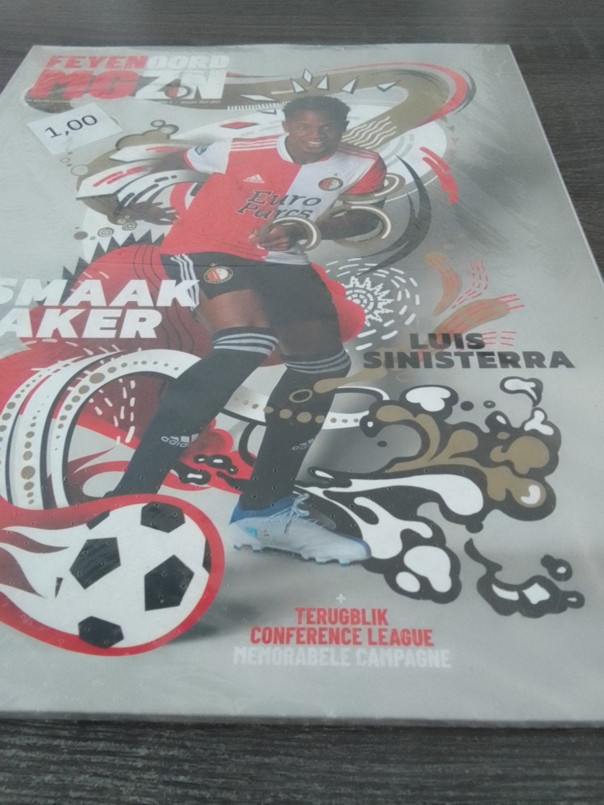 Feyenoord Seizoen 2021-2022 Magazine - Luis Sinisterra, Boeken, Ophalen, Zo goed als nieuw, Feyenoord, Overige sporten