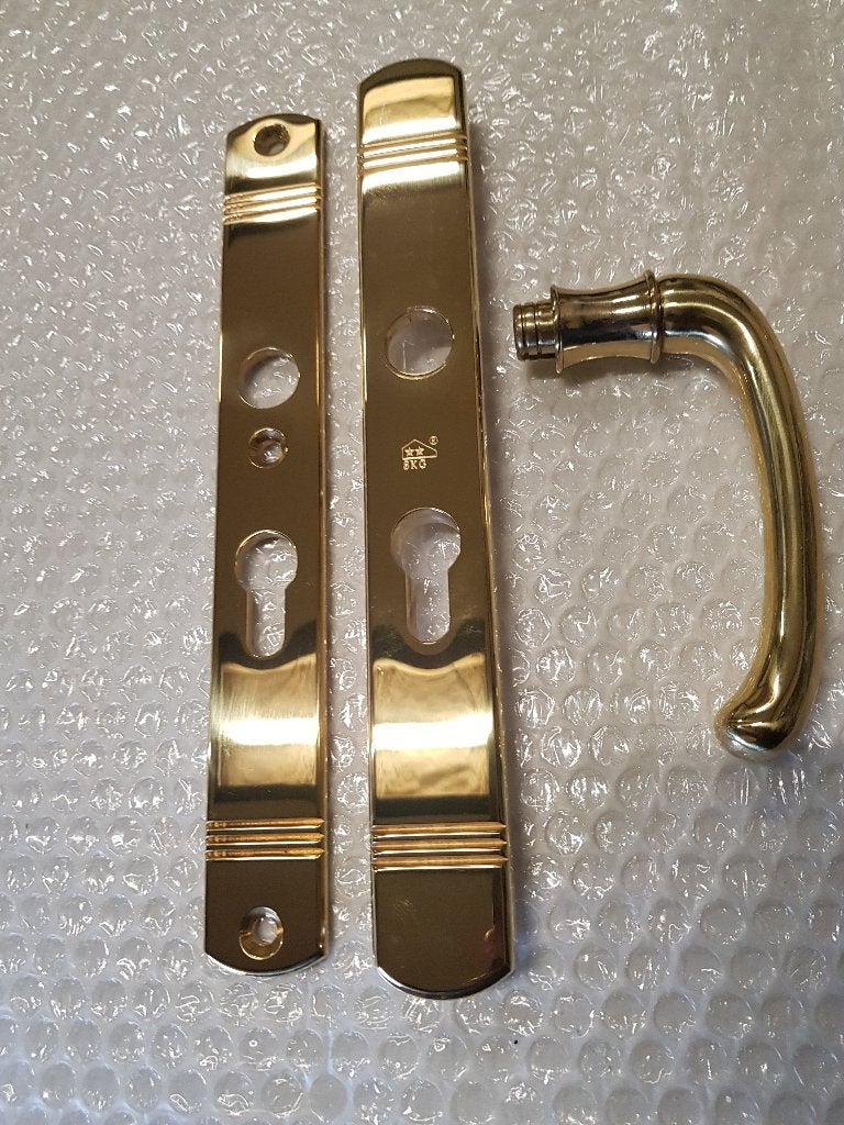 Deur Klink Art Nouveau, Ophalen of Verzenden, Koper of Messing, Klink of Kruk