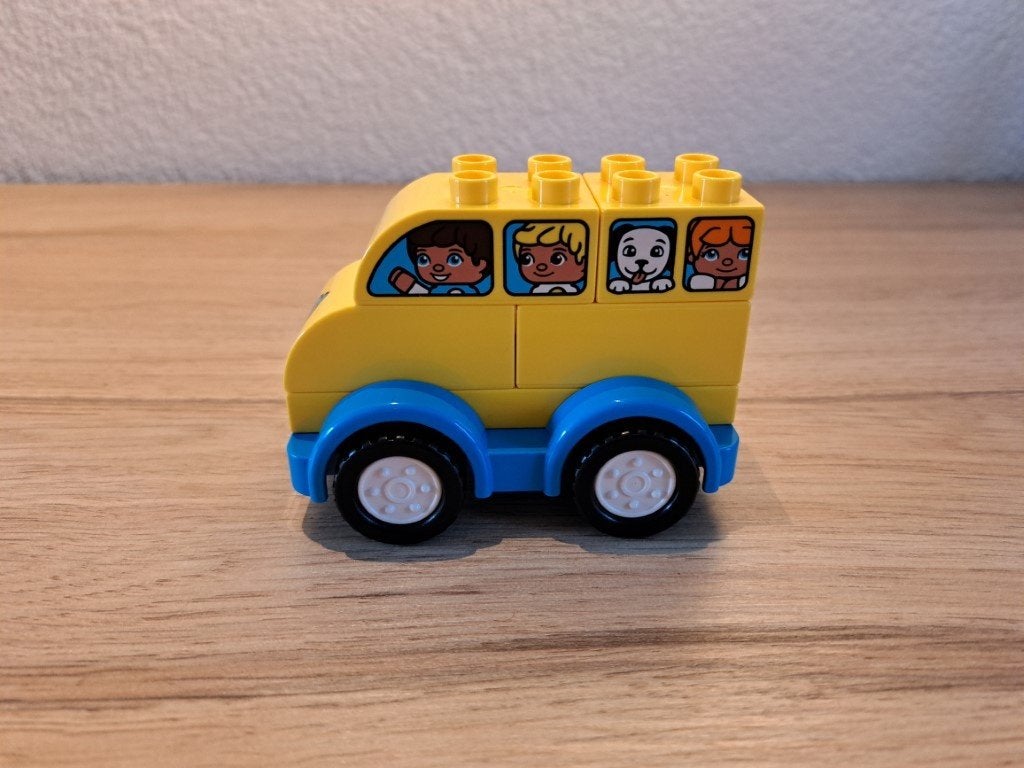 LEGO Duplo gele schoolbus 10851, Ophalen of Verzenden, Zo goed als nieuw, Compleet, Duplo