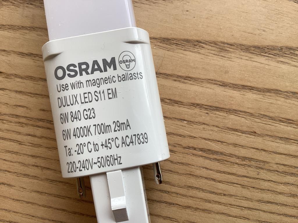 Osram Dulux LED 6W 700lm 840 koel wit, Ophalen, Zo goed als nieuw