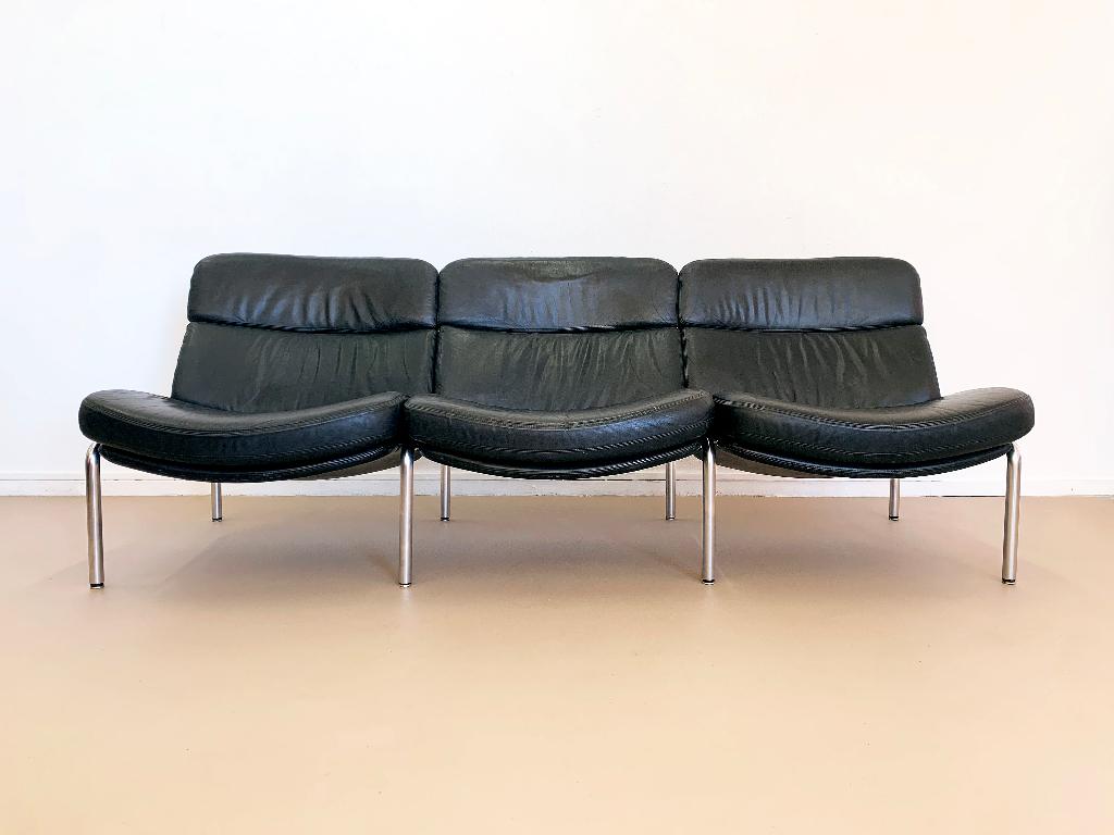 Vintage Scandinavisch Jørgen Kastholm design bankstel, Ophalen, Gebruikt, Driepersoons, 75 tot 100 cm