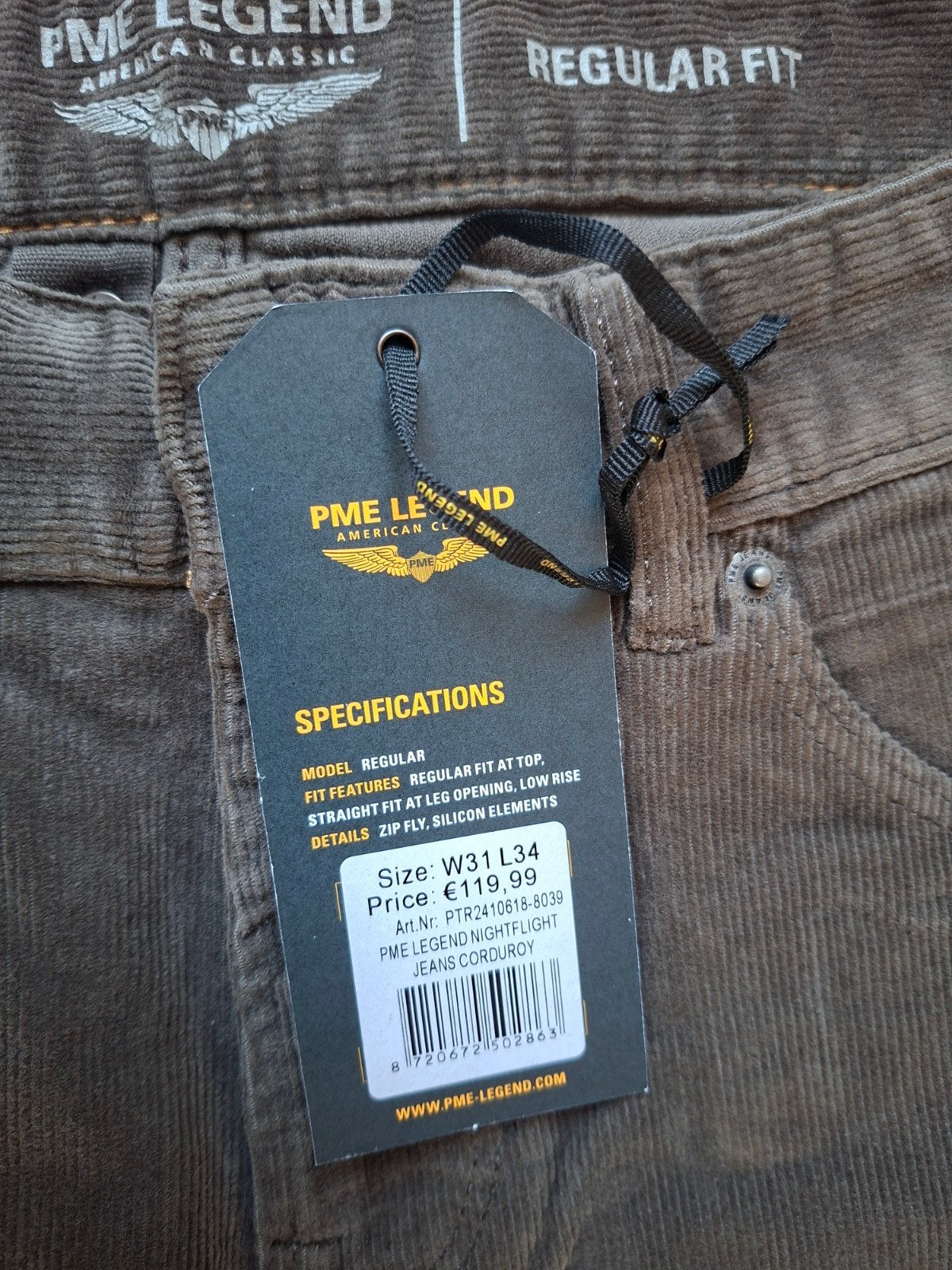 PME LEGEND Nightflight regular fit corduroy W31 L34, Overige kleuren, Nieuw, W32 (confectie 46) of kleiner, Ophalen of Verzenden
