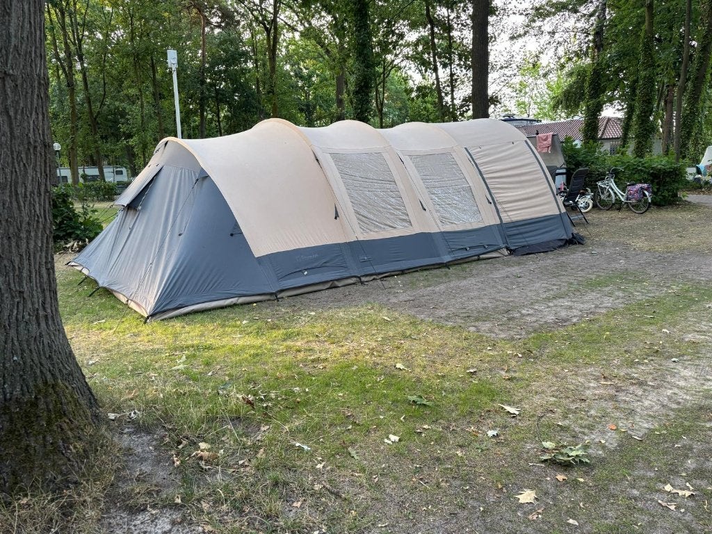Familietent Bardani Prestige 410 RSC met bagage aanhanger, Caravans en Kamperen, Tenten, Ophalen, Zo goed als nieuw, Tot en met 5