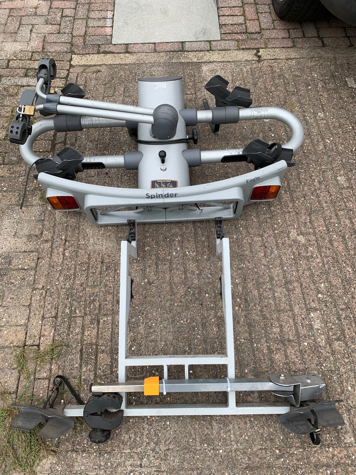 Spinder. Fietsendrager voor 2 of 3 elektrische fietsen, Auto diversen, Ophalen, 3 fietsen of meer, Gebruikt, Trekhaakdrager