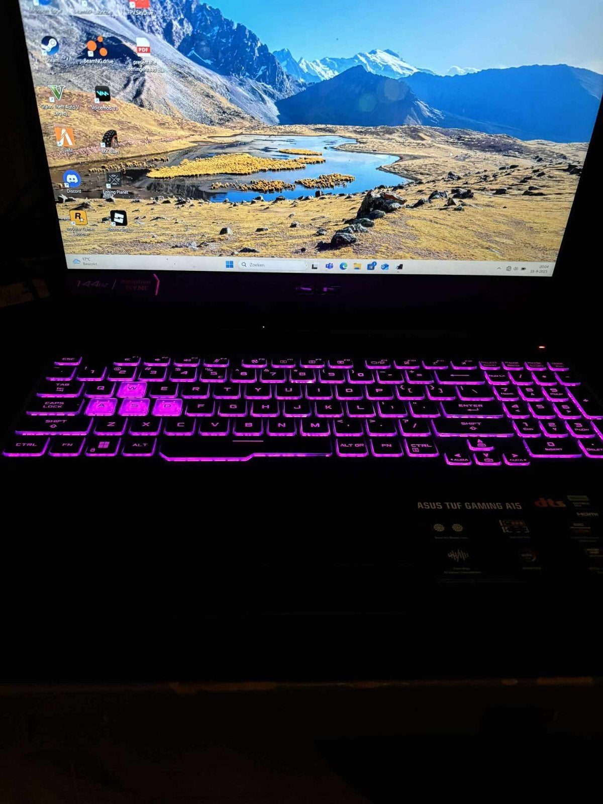 Asus tuff gaming a15, specs in de beschrijving (MOET WEG), Gebruikt, Overige genres, 1 speler, Ophalen of Verzenden