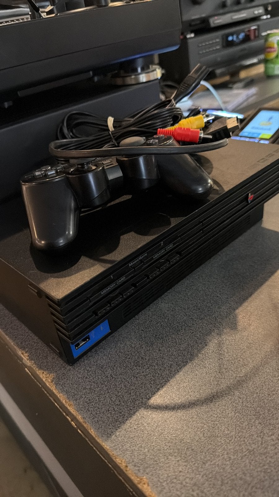 Playstation 2 Phat + games, Spelcomputers en Games, Spelcomputers | Sony PlayStation 2, Gebruikt, Met games, Met 2 controllers