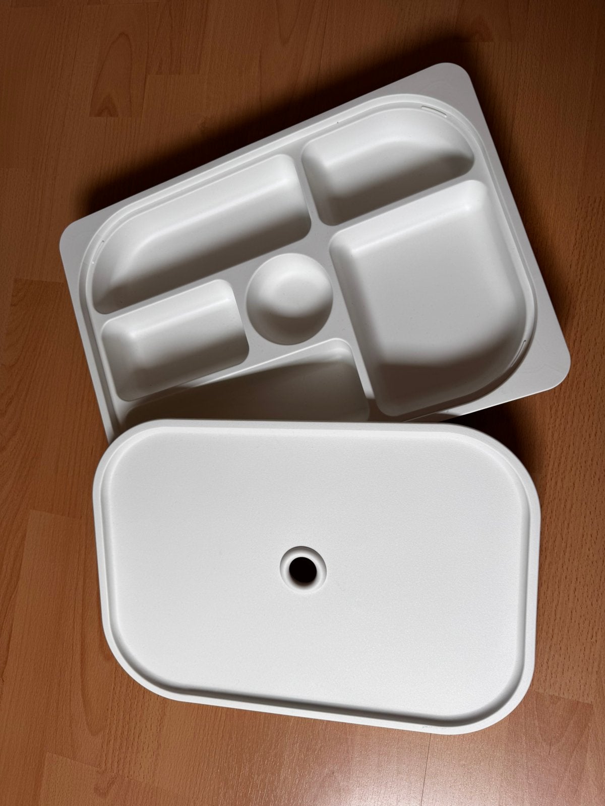 IKEA Trofast opbergbak met vakjes wit 40x30x5 cm en deksel, Ophalen of Verzenden, Zo goed als nieuw