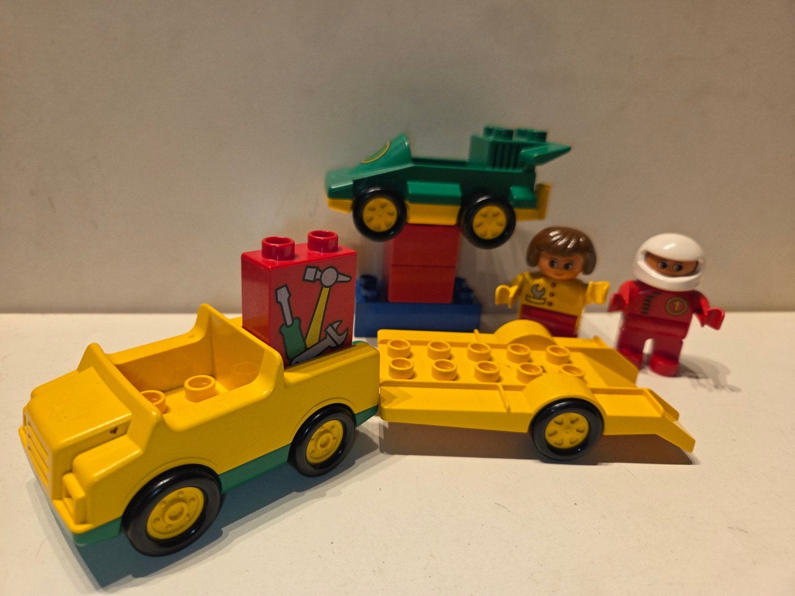 Vintage LEGO Duplo 2674 Raceteam  (1996) - Compleet, Kinderen en Baby's, Speelgoed | Duplo en Lego, Ophalen of Verzenden, Zo goed als nieuw
