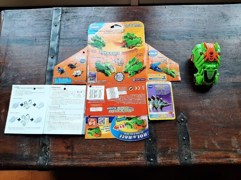Vtech switch & go Dino Storm turbo met geluid, Ophalen, Zo goed als nieuw, 6 jaar of ouder