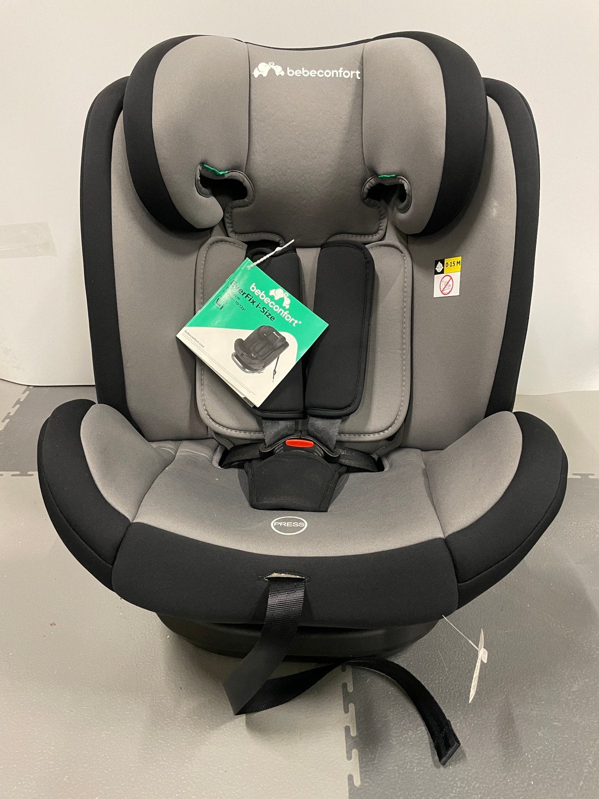 Nieuwe Bebe Confort Everfix i-Size Grijs Autostoel, Overige merken, Nieuw, Ophalen of Verzenden, 9 t/m 36 kg