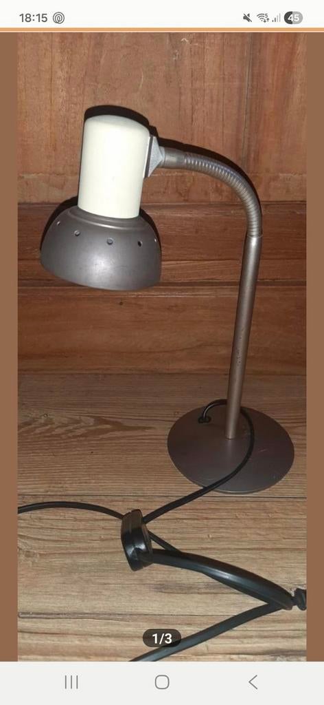Barbara tafellamp - Vintage design lamp, Ophalen of Verzenden, Gebruikt, Metaal