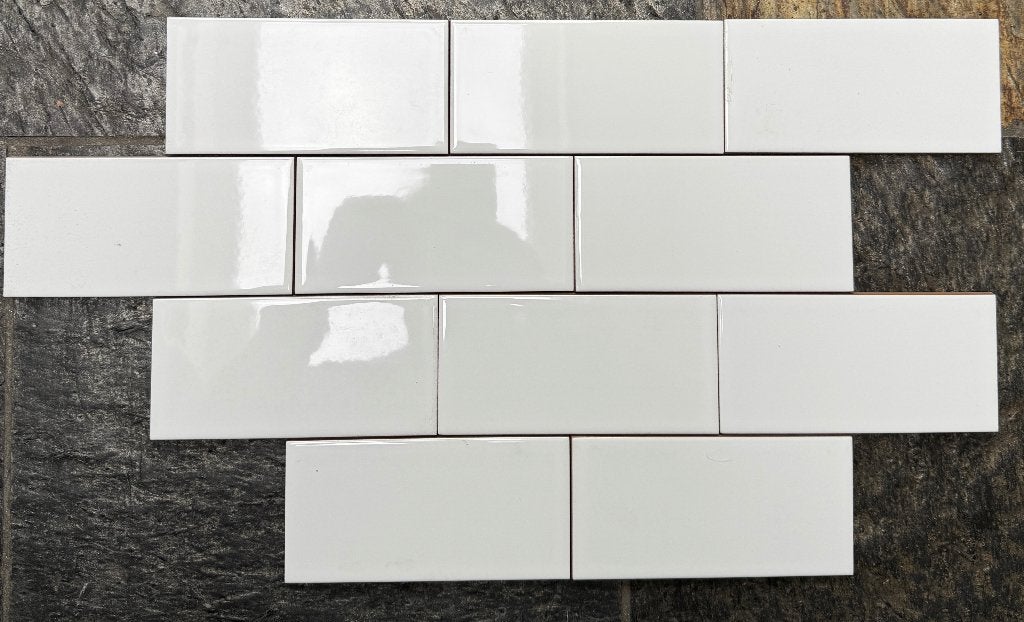 Witte glanzende wandtegels 7,5 x 15cm, Ophalen, Keramiek, Overige typen, Nieuw