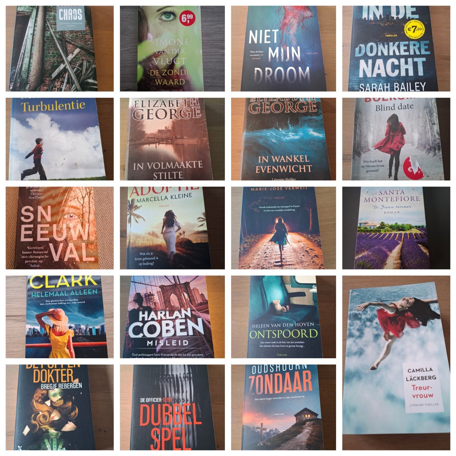 Thrillers van diverse schrijvers, Ophalen of Verzenden, Zo goed als nieuw