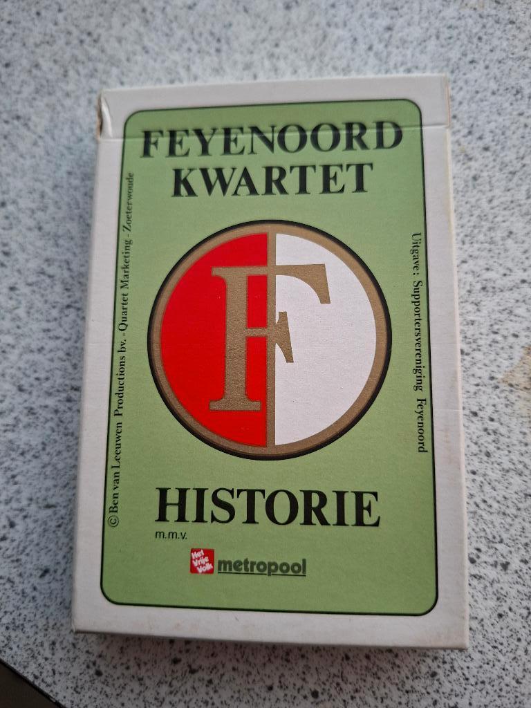 FEYENOORD KWARTET SPEL 1983, Verzamelen, Speelkaarten, Jokers en Kwartetten, Ophalen of Verzenden, Zo goed als nieuw, Kwartet(ten)