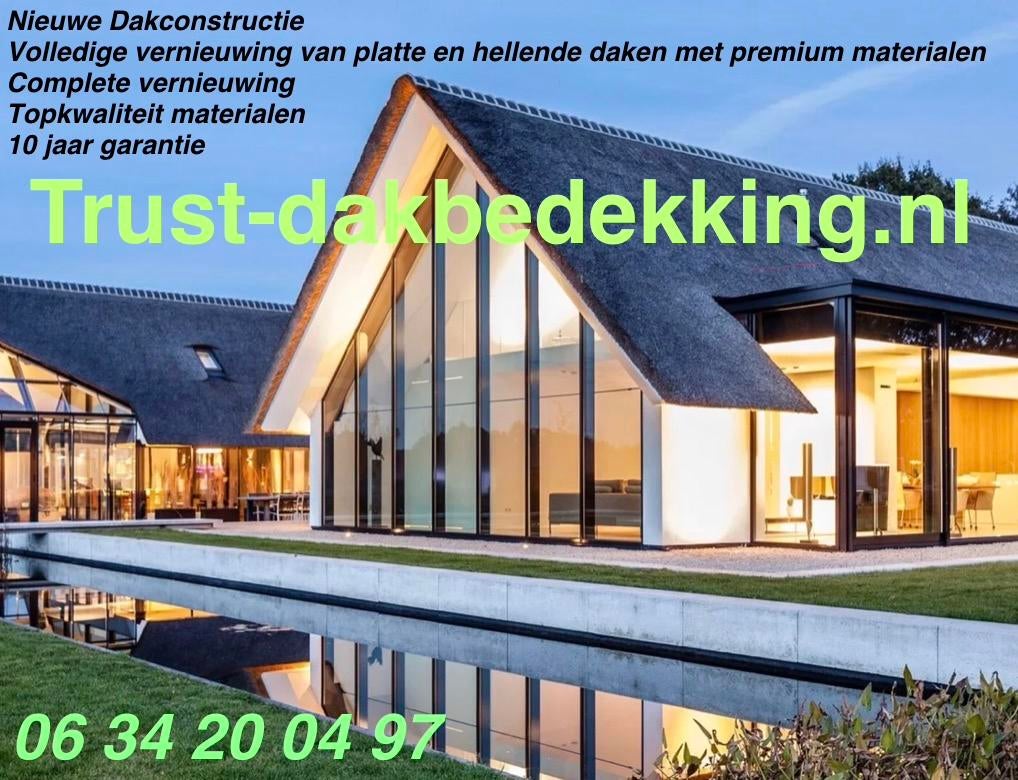 Dakdekker, Dak, dakgoot of dakterras reparatie/onderhoud, Ophalen of Verzenden, Nieuw