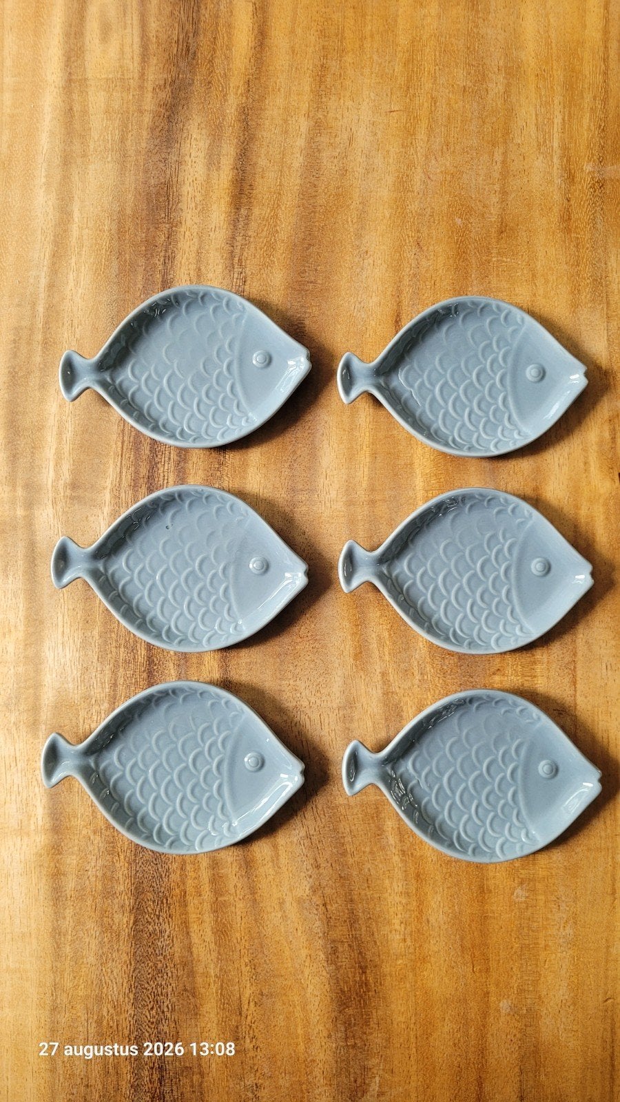vis schaaltjes - Keramiek 6 stuks nieuw, Keramiek, Overige typen, Nieuw, Ophalen of Verzenden