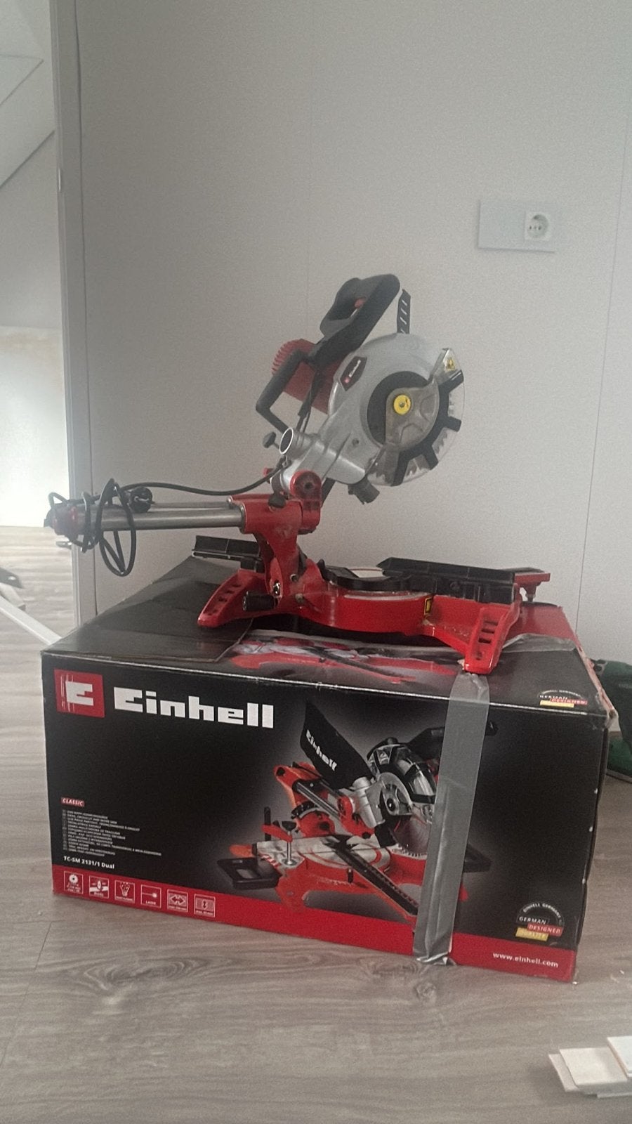 Einhell Classic TC-SM 2131/1 Dual Afkortzaag, 70 mm of meer, Ophalen of Verzenden, Zo goed als nieuw, Afkortzaag