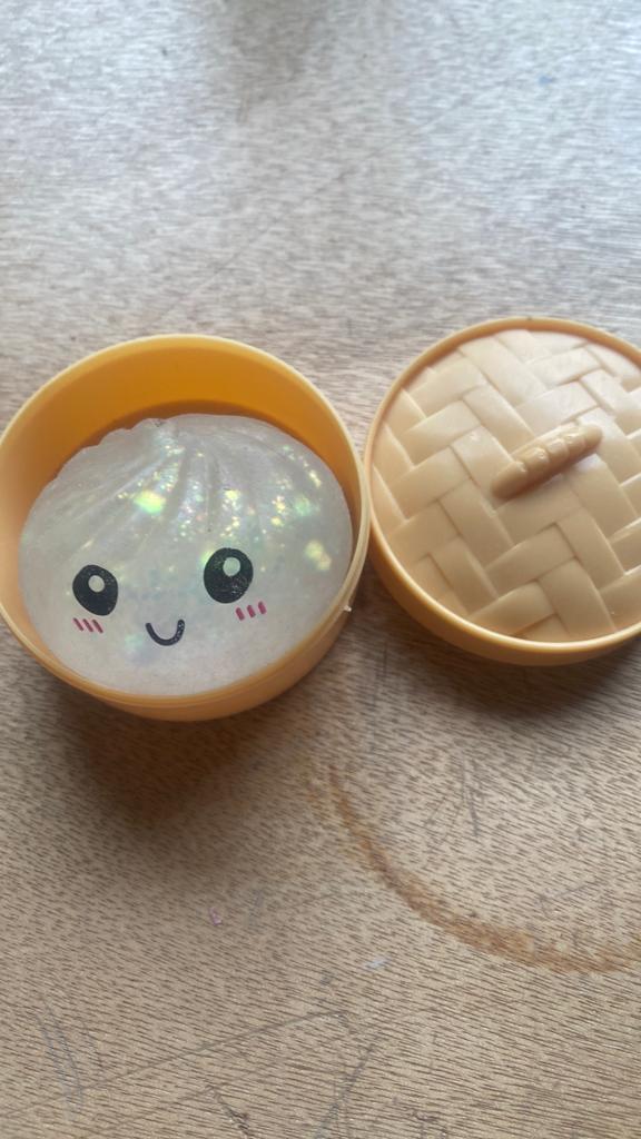 Dumpling squishy glitter mini, Ophalen of Verzenden, Zo goed als nieuw