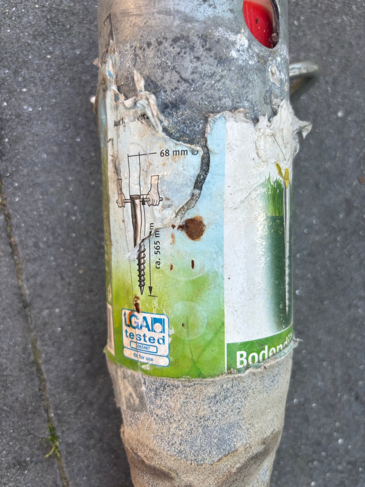 Grondpin voor droogmolen - Stevige bevestiging, Ophalen, Gebruikt, Droogmolen