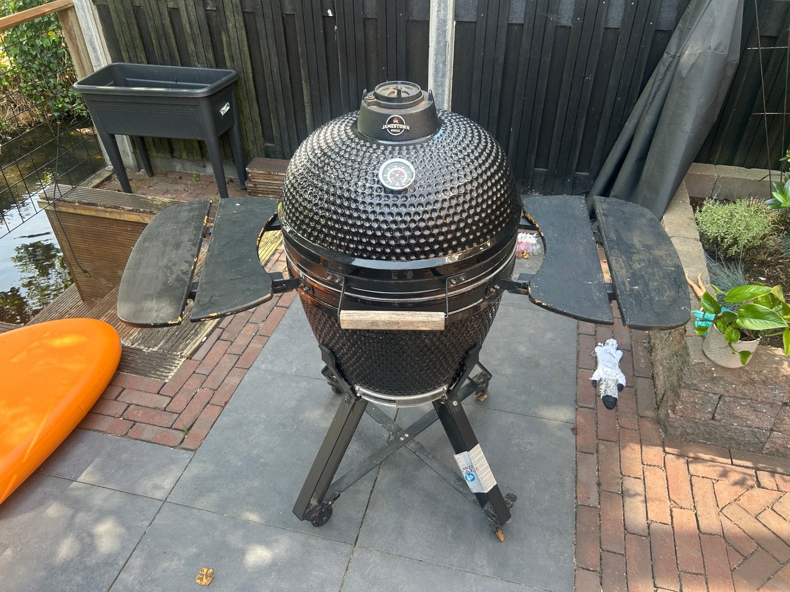 Kamado large jamestown, Tuin en Terras, Ophalen, Zo goed als nieuw