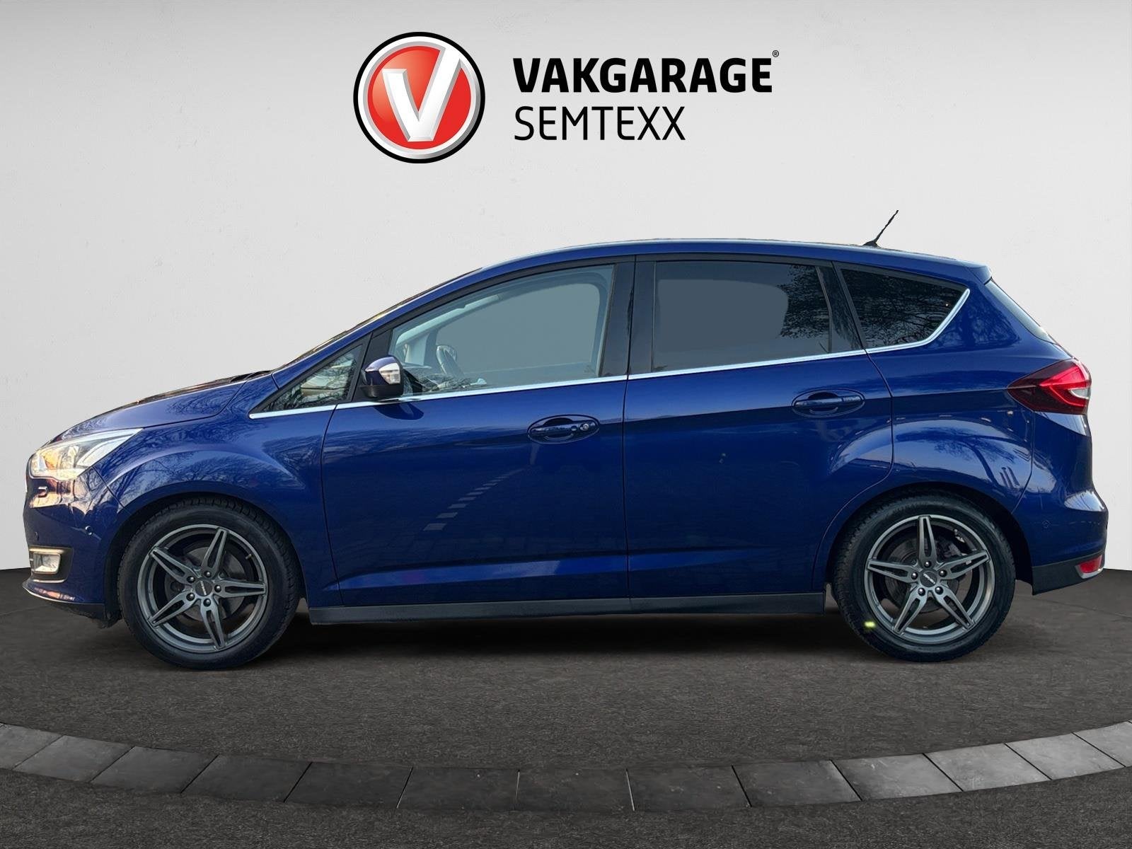 Ford C-Max 1.0 Sport | Clima | Navi | Stuurverw. | Voorruit, Auto's, Voorwielaandrijving, Gebruikt, Blauw, Handgeschakeld