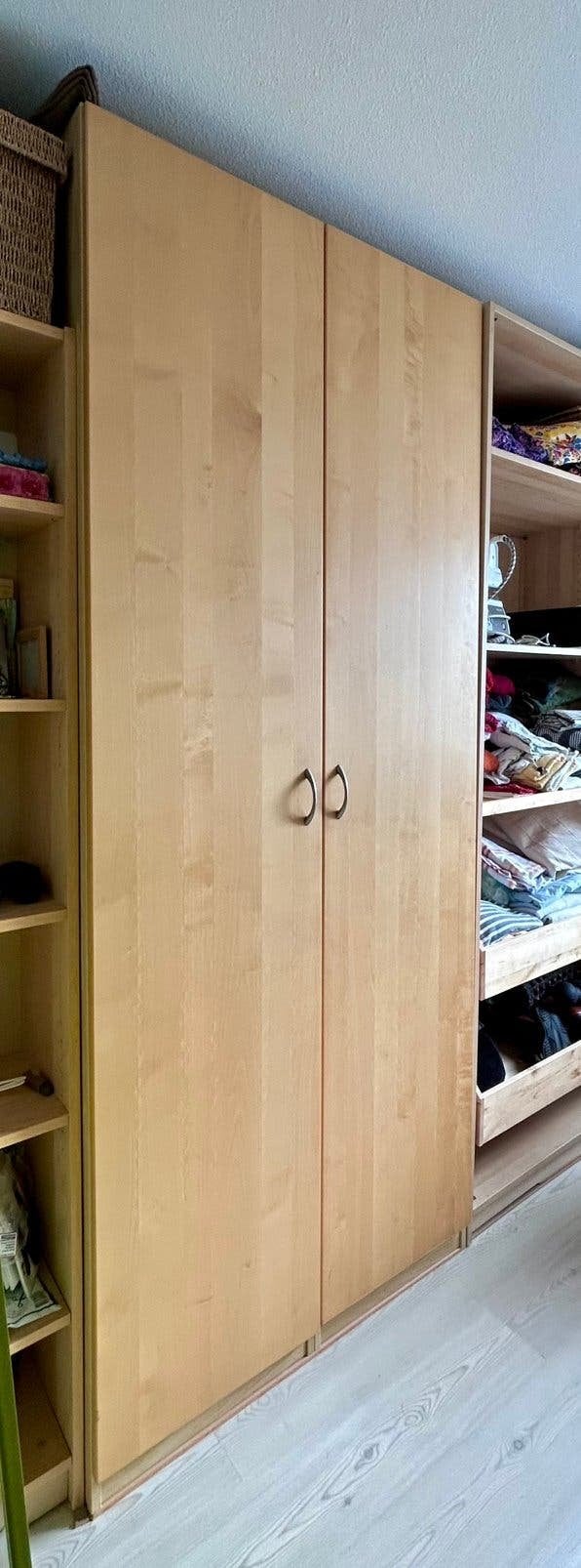 2 Pax kast IKEA - licht eiken - 100 (2x50)x60x236, Ophalen, 200 cm of meer, 50 tot 75 cm, 50 tot 100 cm
