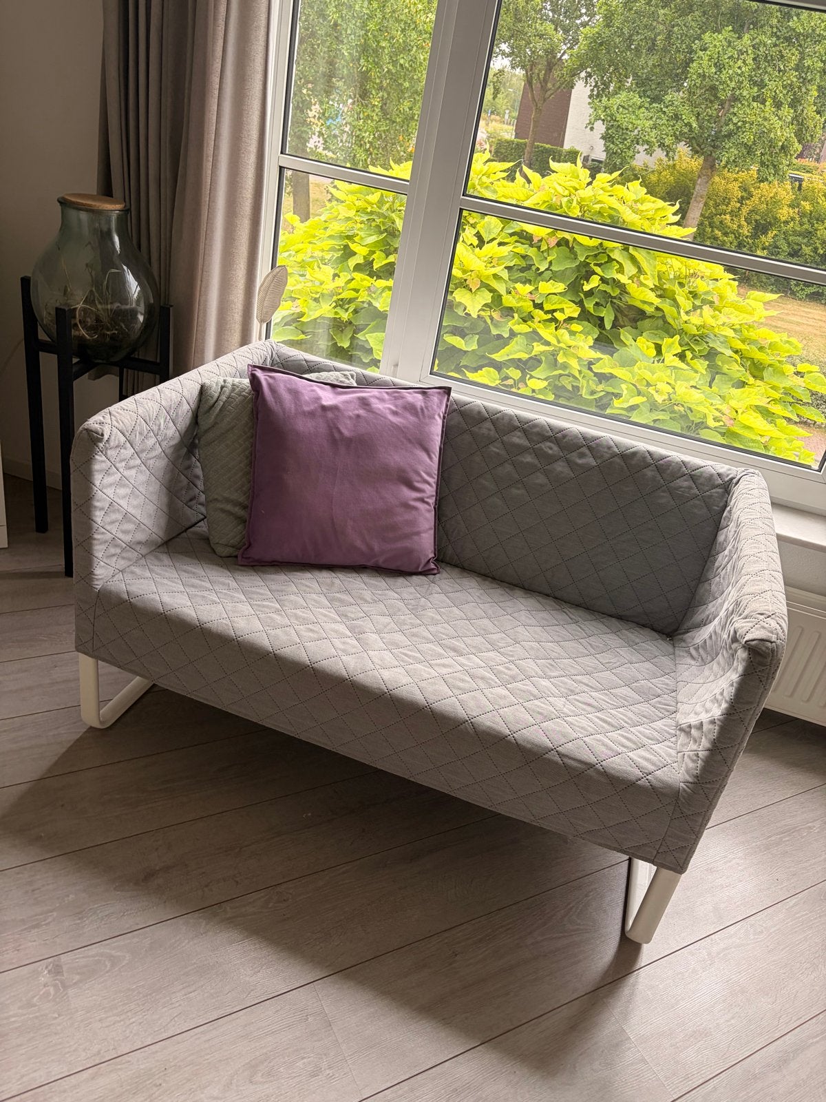 Ikea Knopparp 2-zitsbank - Compact en Stijlvol, Ophalen, Gebruikt, Minder dan 75 cm, Tweepersoons
