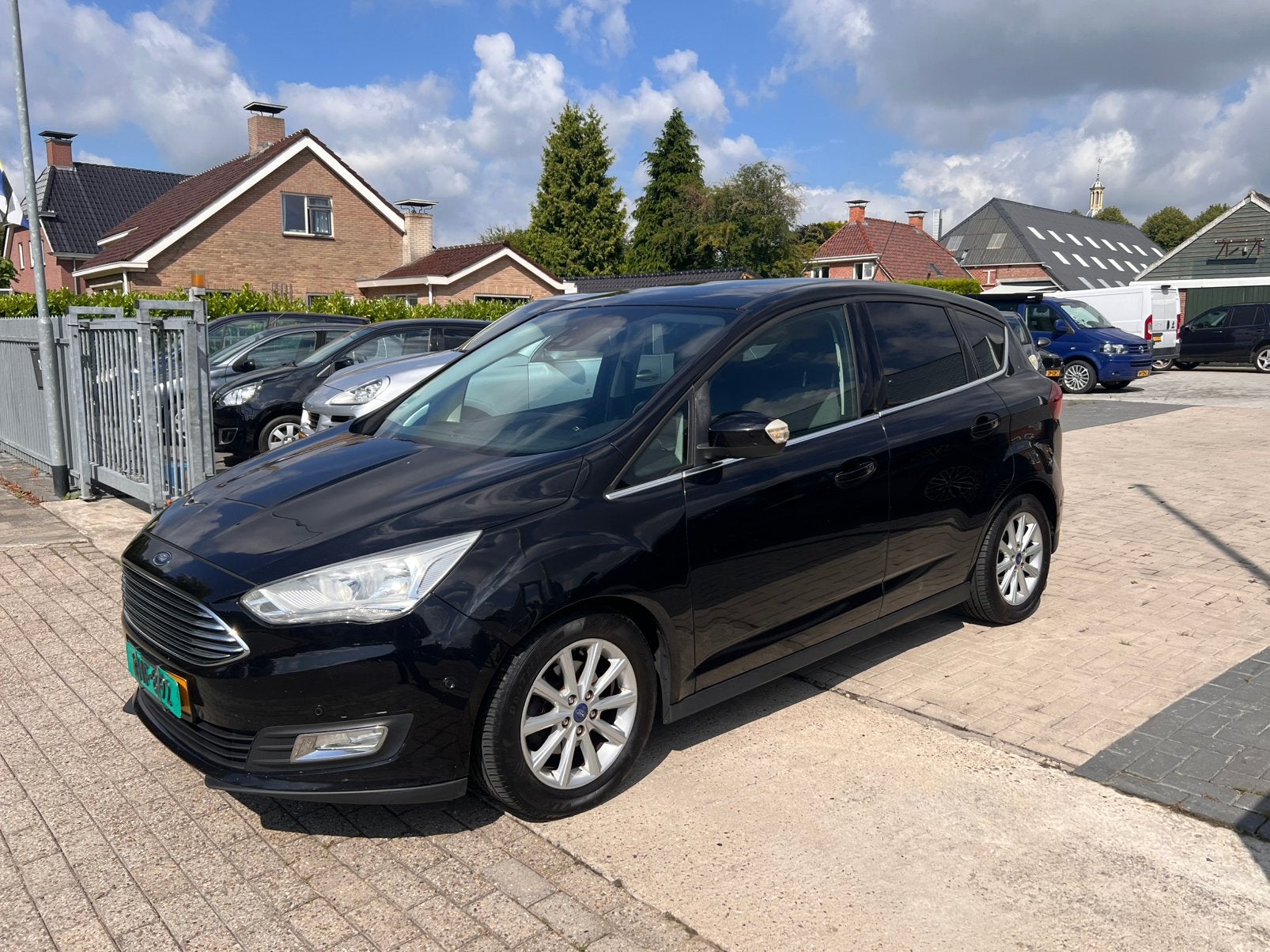 Ford C-Max 1.0 Ecoboost 125pk 2015 Zwart, Auto's, Voorwielaandrijving, 125 pk, Zwart, Handgeschakeld