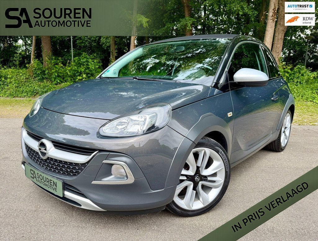 Opel ADAM 1.0 Turbo Rocks / Opendak-Cabrio / Airco / Cruise, Auto's, Voorwielaandrijving, ADAM, 1041 kg, Cabriolet
