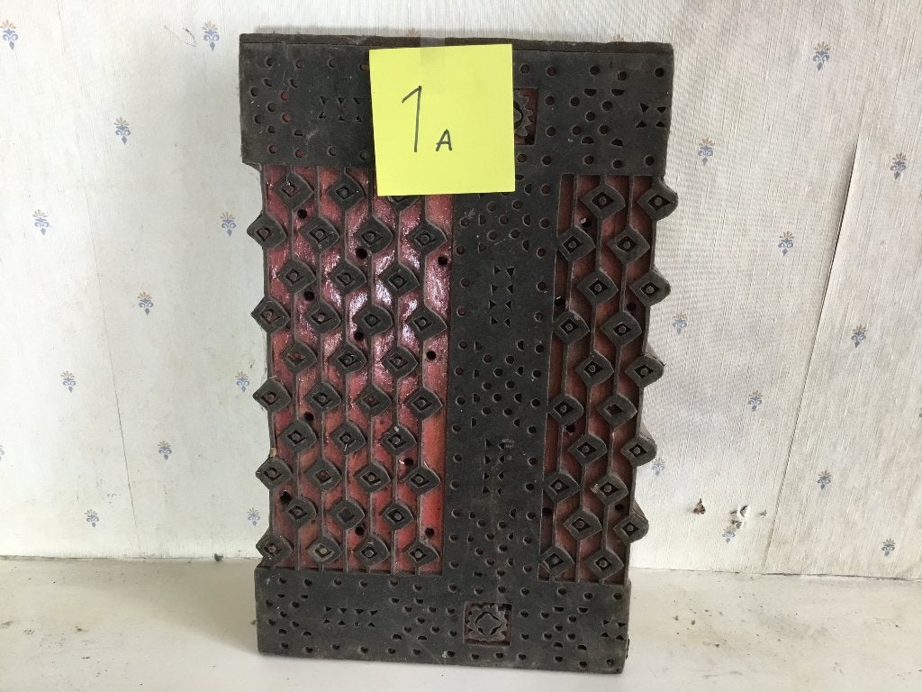 Katoen/stofHanddrukplaat  antiek/oud  (1a), Ophalen