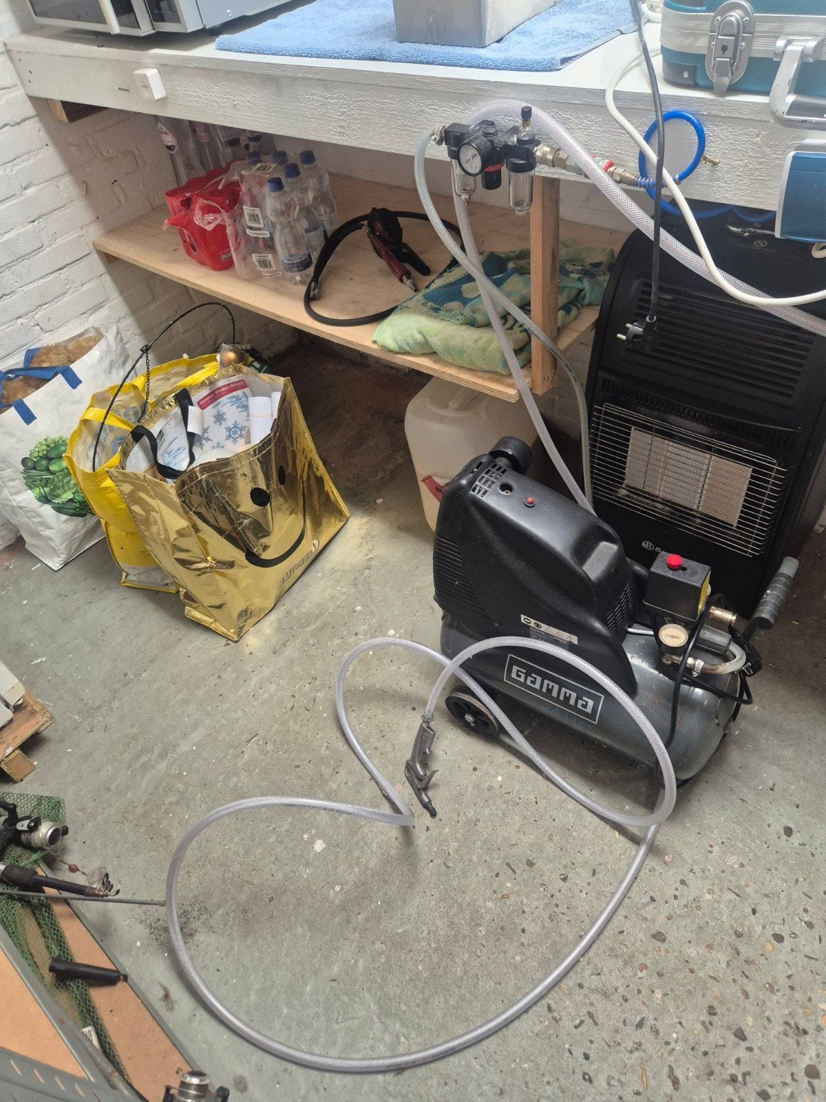 Gamma Compressor, Minder dan 25 liter, Ophalen, Gebruikt, Minder dan 200 liter/min