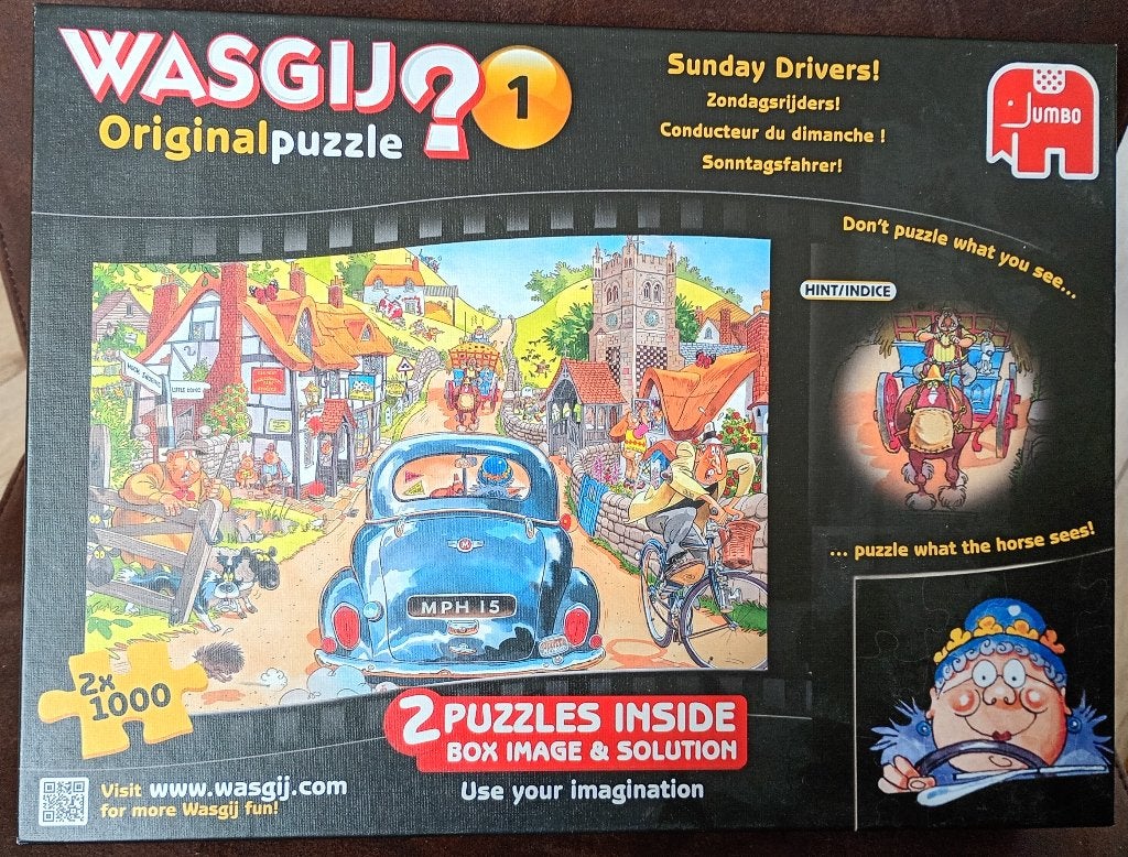 WasGij puzzels, Hobby en Vrije tijd, Denksport en Puzzels, Ophalen of Verzenden, 500 t/m 1500 stukjes, Zo goed als nieuw, Legpuzzel