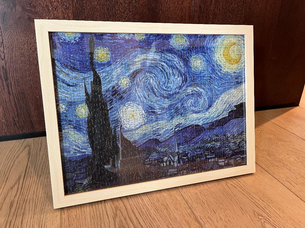 Ingelijste puzzel Sterrennacht, Ophalen, 500 t/m 1500 stukjes, Zo goed als nieuw, Legpuzzel