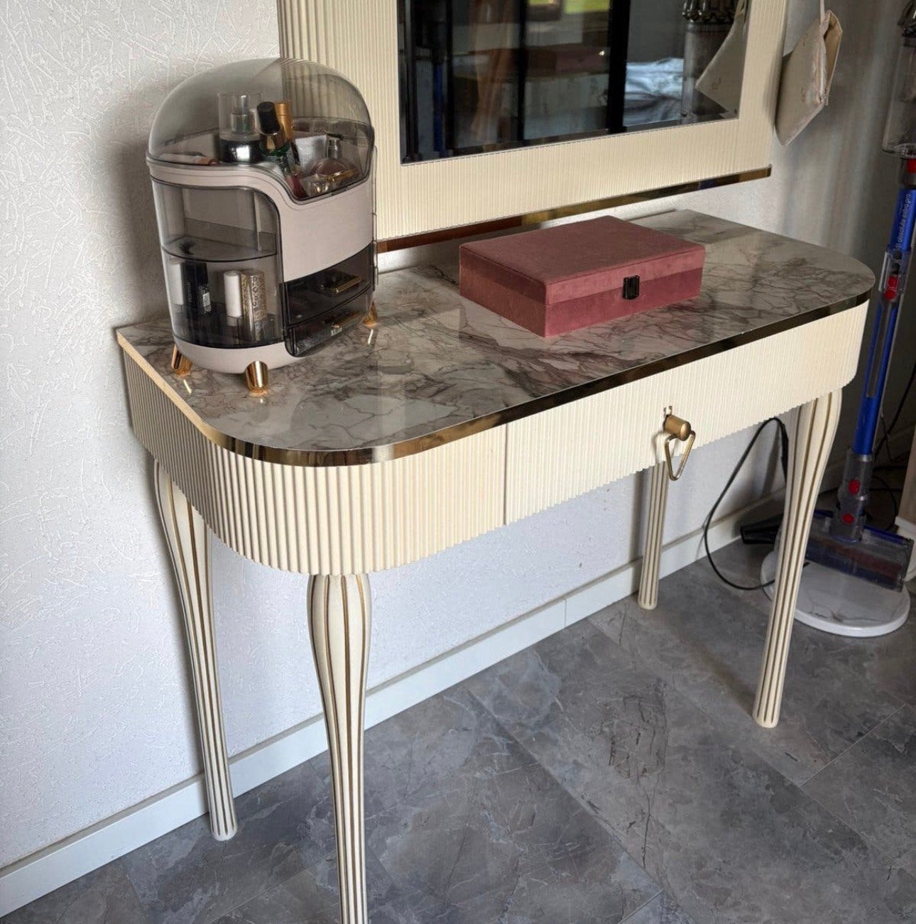Kaptafel met lade, Ophalen, Zo goed als nieuw, 50 tot 100 cm, Minder dan 100 cm
