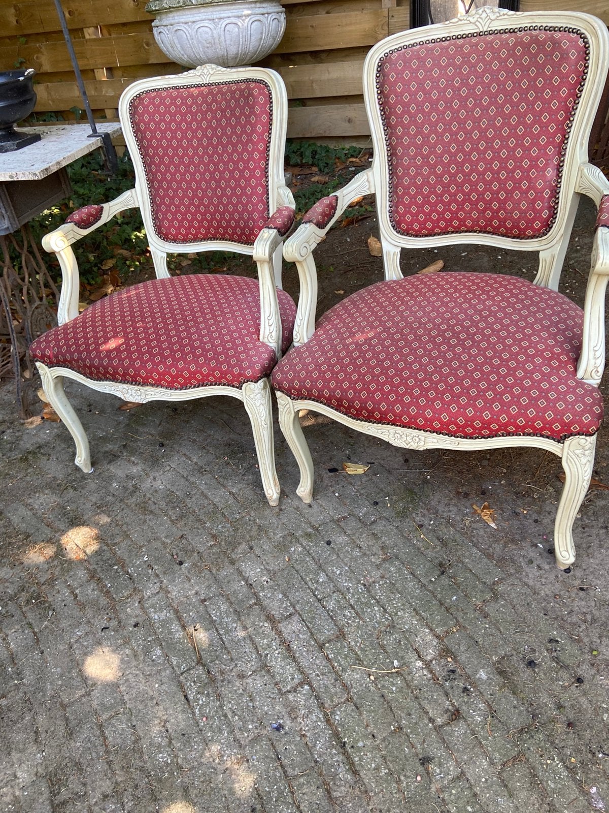 Antieke barok lodewijk stoeltjes, Ophalen