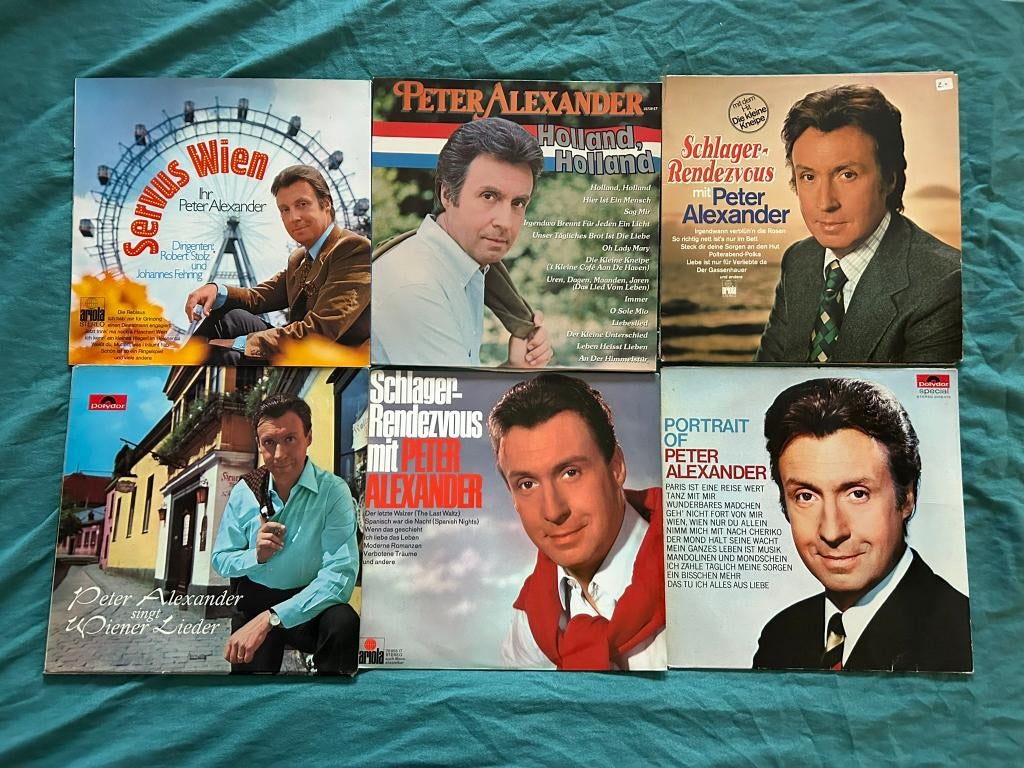 10 LP's Peter Alexander (ook per stuk te koop), Cd's en Dvd's, Vinyl | Pop, Ophalen of Verzenden, 1980 - 1989, Gebruikt, 12 inch