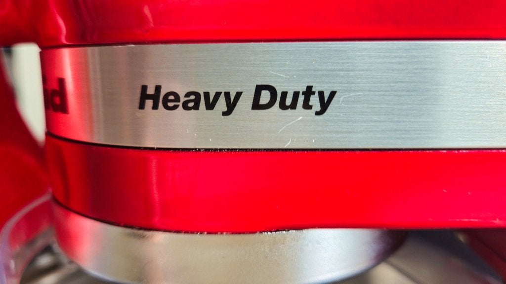 KithchenAid Heavy Duty keukenmachine (rood), 4 liter of meer, Ophalen of Verzenden, Zo goed als nieuw, 3 snelheden of meer