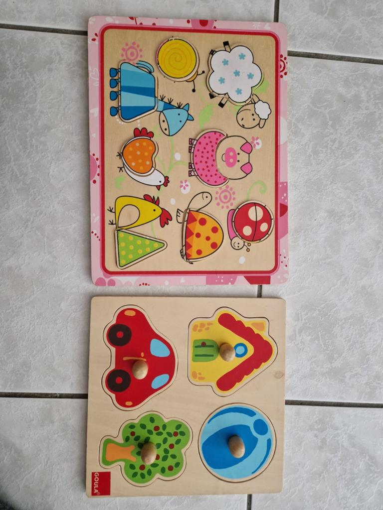 Houten puzzels, Ophalen of Verzenden, Minder dan 10 stukjes, Zo goed als nieuw, 6 maanden tot 2 jaar