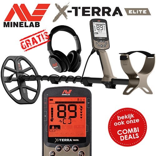 DETECTOR PLAZA Minelab X-Terra Elite GRATIS ML85 wireless HT, Meer dan 30 cm, Nieuw, Ophalen of Verzenden, Minelab