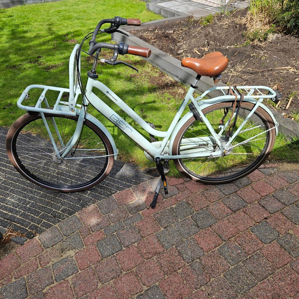 BSP Metropolis transportfiets - Lichtblauw, Fietsen en Brommers, Fietsen | Dames | Damesfietsen, Velgrem, Versnellingen, Ophalen