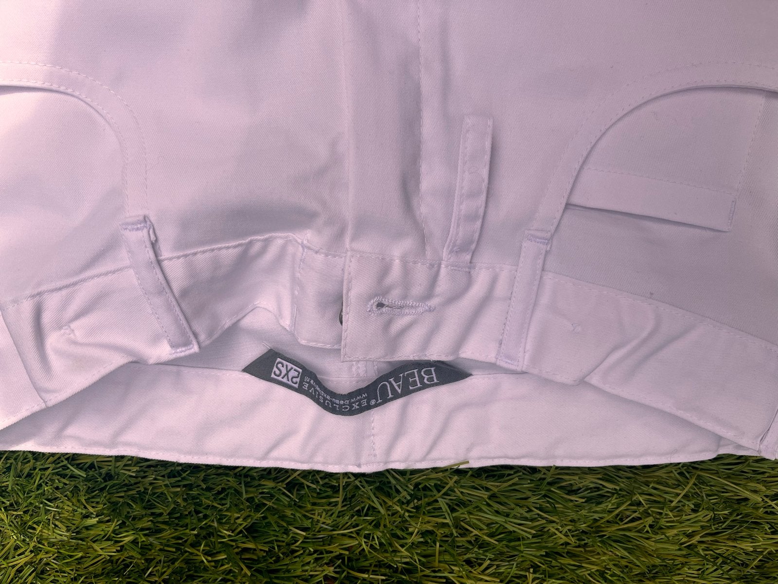 Witte broek, schoonheidsspecialiste, maat 2XS, Wit, Nieuw, Ophalen of Verzenden, Maat 34 (XS) of kleiner