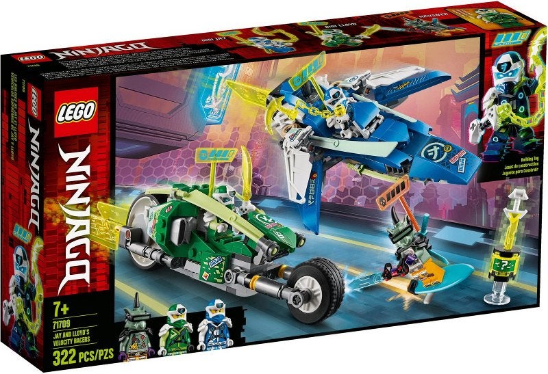 Lego Ninjago set 71709 Jay en Lloyd's supersnelle racers, Lego, Nieuw, Ophalen of Verzenden, Compleet
