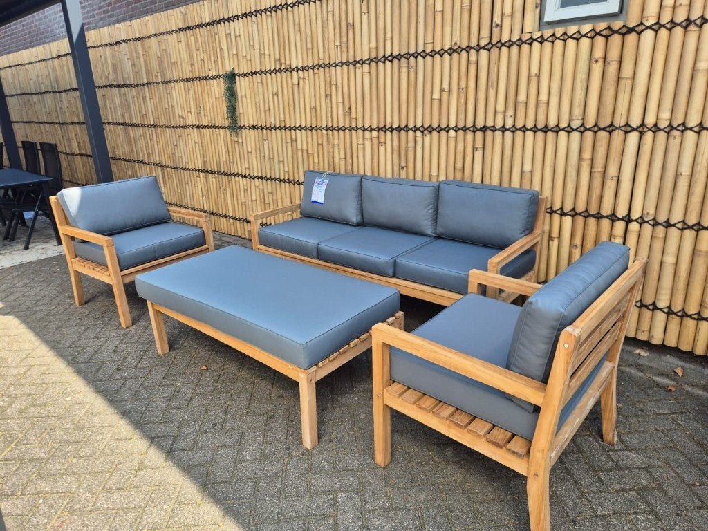Teak loungeset, Tuin en Terras, Ophalen, Teakhout
