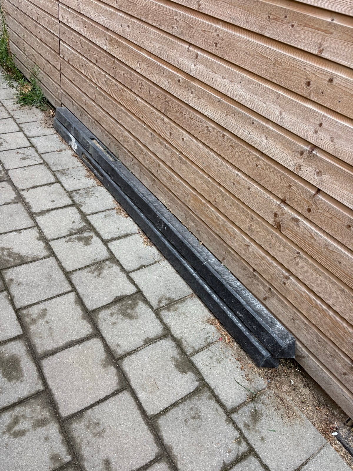 2 Antraciet Schutting Palen - Gebruikt, Ophalen, Overige materialen, Gebruikt, 2 meter of meer